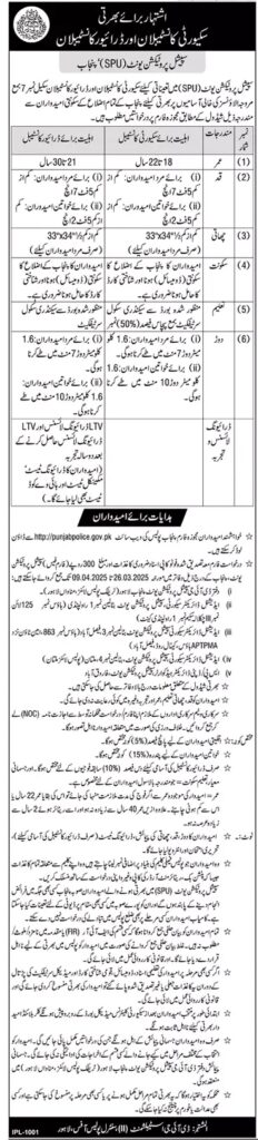 Punjab Police SPU Jobs